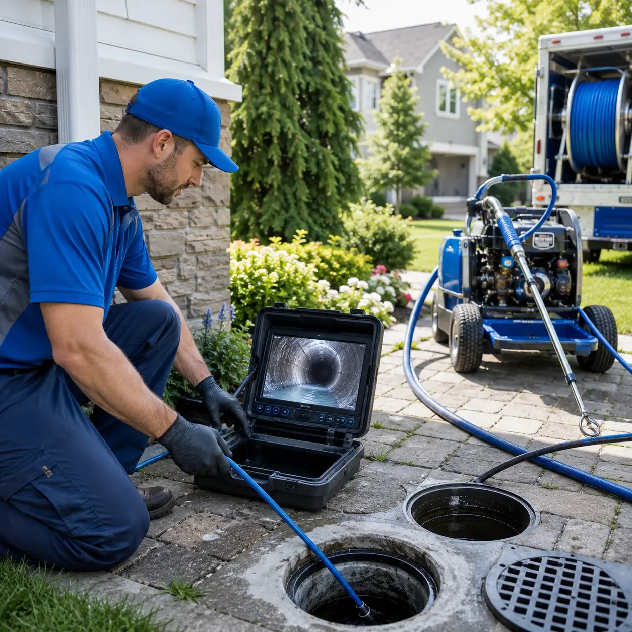 Outdoor drain cleaning professionals serving Enola, AR
